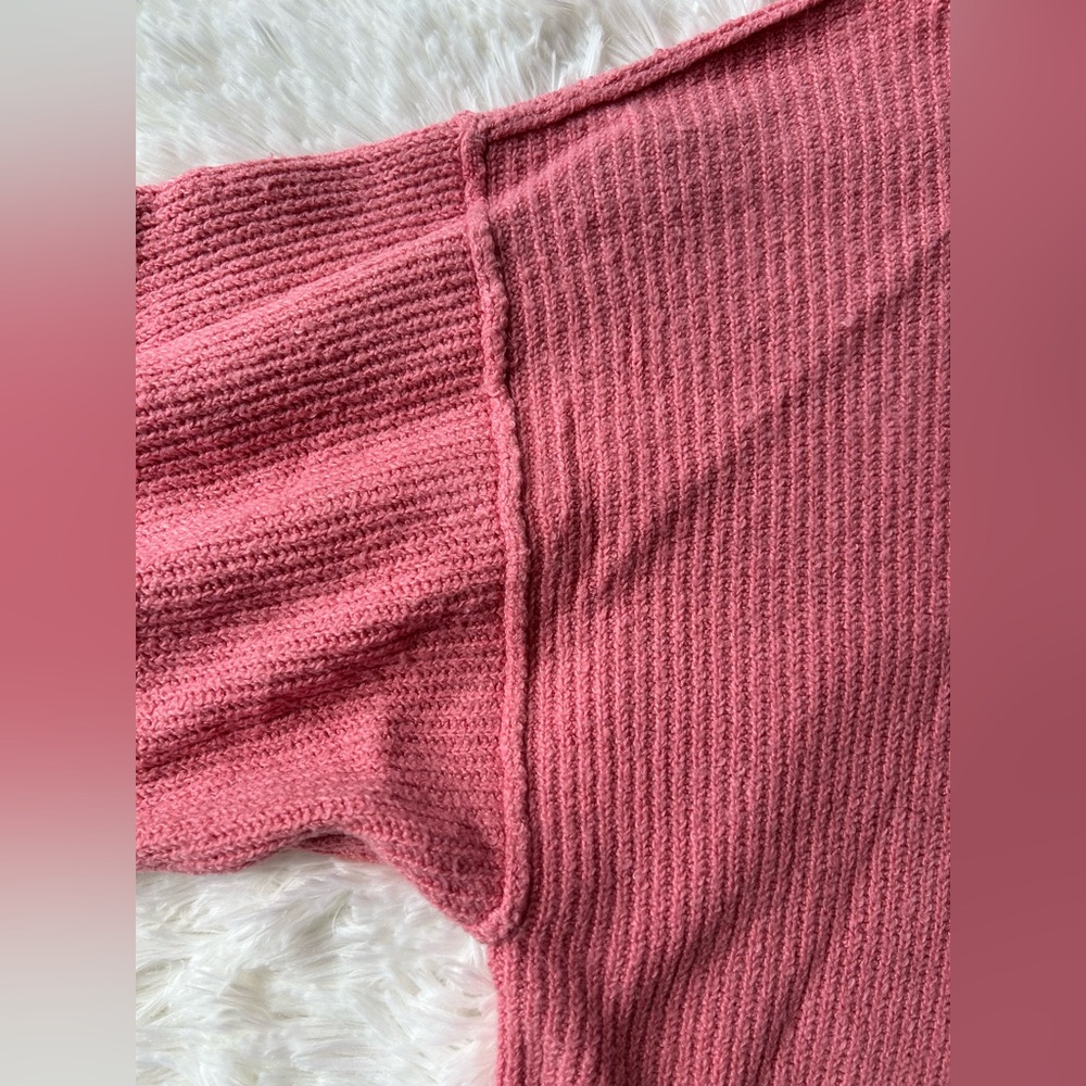 Aerie | Coral Oversized Sweater - Picture 6 of 7